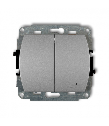 TREND Mechanizm łącznika jednobiegunowego ze schodowym podświetlanego (wspólne zasilanie) Karlik 7WP-10L.1