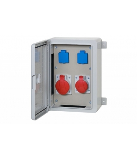 Szafa budowlana 250x350x150, 16A 5p, 32A 5p, 2x230V F3.0137
