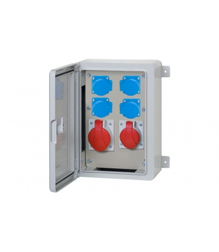 Szafa budowlana 250x350x150, 2x16A 5p, 4x230V F3.0573