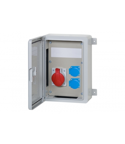 Szafa budowlana 250x350x150, 16A 5p, 2x230V, 8 modułów F3.0538