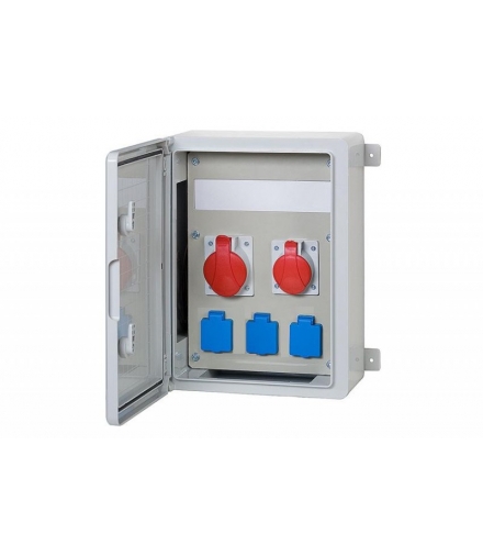 Szafa budowlana 300x400x170, 2x16A 5p, 3x230V, 12 modułów F3.0152