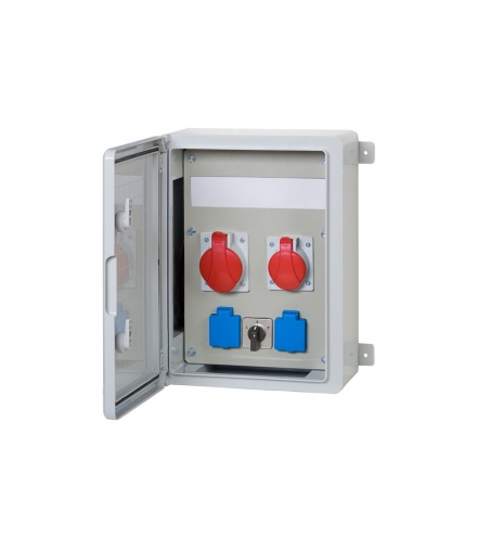 Szafa budowlana 300x400x170, 2x32A 5p, 2x230V, L/P, 12 modułów F3.0546