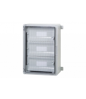 Szafa MP 350x500x190 mm IP65 drzwi przeźroczyste 3 rzędy 45 modułów F1.0143