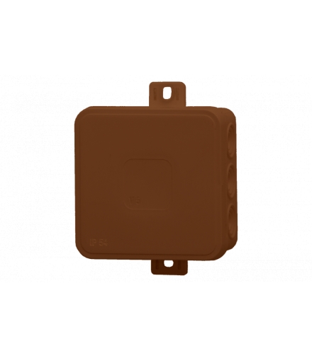 Puszka hermetyczna V7, termoplast 100x100x41 IP54, brązowa - klik F1.0295