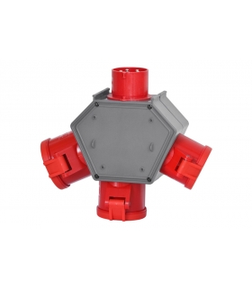 Rozdzielnia POLYBOX wtyk odbornikowy 16A 5p gniazda 2x16A 5p, 32A 5p F3.0601