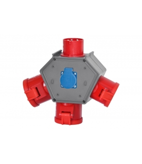 Rozdzielnia POLYBOX wtyk odbornikowy 32A 5p gniazda 3x32A 5p, 230V F3.0614