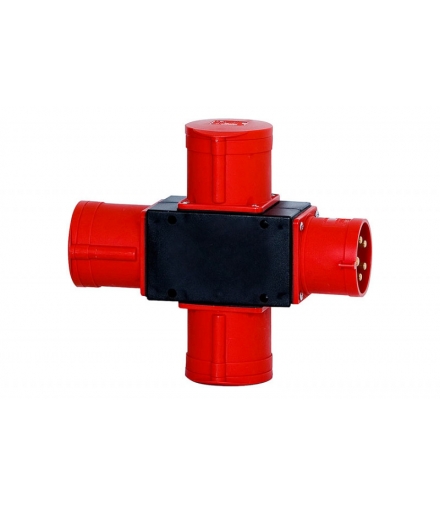 Rozdzielnia PARMA wtyczka 32A 4p, gniazda 3x32A 4p F3.0115