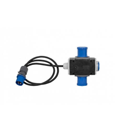 Rozdzielnia PARMA wtyczka 16A 3p, gniazda 2x16A 3p, 230V + OW 3x2,5 - 5m F3.0750