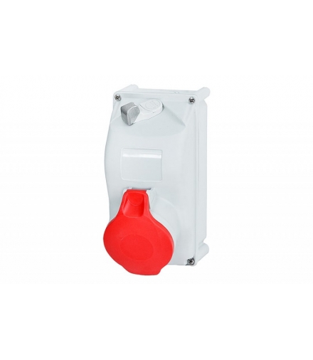 Gniazdo 16A 5p z wyłącznikiem + blokada IP44 73305