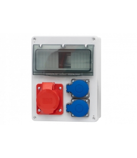 Rozdzielnica R-240 16A 5p, 2x230V 8 modułów F3.0075