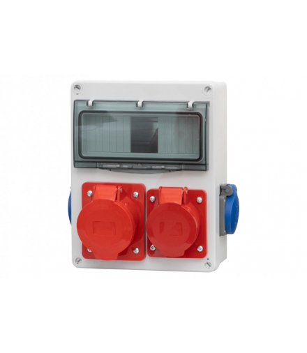 Rozdzielnica R-240 16A 4p, 32A 4p, 2x230V 8 modułów F3.0238