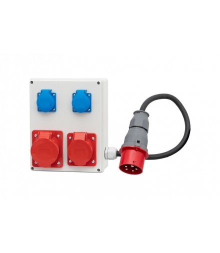 Rozdzielnica R-240 16A 5p, 32A 5p, 2x230V + przewód F3.0103