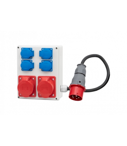 Rozdzielnica R-240 2x32A 5p, 4x230V + przewód F3.0391