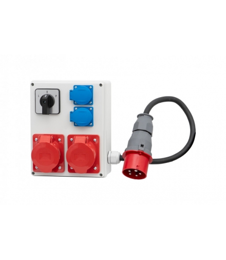 Rozdzielnica R-240 2x32A 5p, 2x230V + przewód, L/P F3.0147