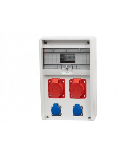 Rozdzielnica 12S ULISSE 2x16A 5p, 2x230V 12 modułów 74181.48