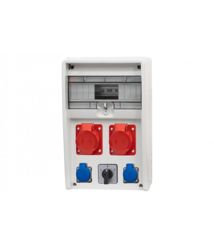 Rozdzielnica 12S ULISSE 2x16A 5p, 2x230V, L/P 12 modułów 74181.92