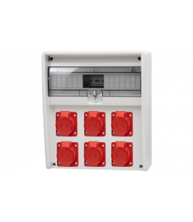 Rozdzielnica 17S ULISSE 6x16A 5p 17 modułów 74182.116