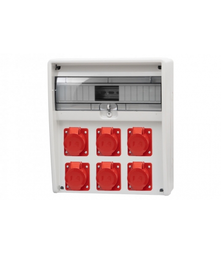 Rozdzielnica 17S ULISSE 6x16A 5p 17 modułów 74182.116