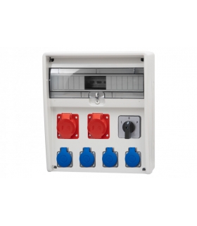 Rozdzielnica 17S ULISSE 16A 5p, 32A 5p, 4x230V, L/P 17 modułów 74182.46