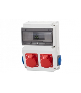 Rozdzielnica LAGO 10M 2x16/5, 2x230V IP44 F3.0856