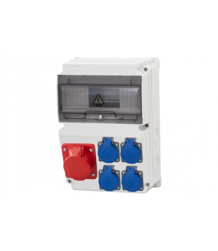 Rozdzielnica LAGO 10M 16/5, 4x230V IP44 F3.0863