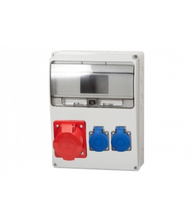 Rozdzielnica LAGO 16A 5p, 2x230V 11 modułów F3.0286