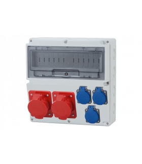 Rozdzielnica LAGO 2x32A 5p, 3x230V 14 modułów F3.1022