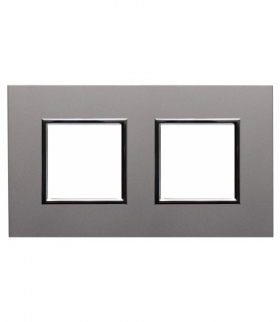 Ramka 2x Seria DANTE, ALUMINIUM 4542282