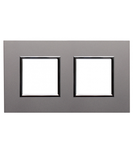 Ramka 2x Seria DANTE, ALUMINIUM 4542282