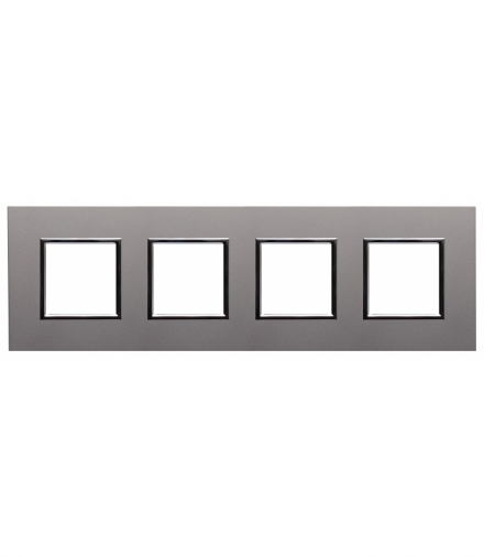 Ramka 4x Seria DANTE, ALUMINIUM 4542284