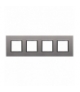 Ramka 4x Seria DANTE, ALUMINIUM 4542284
