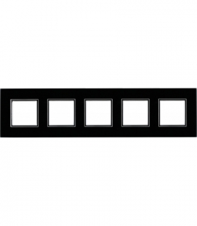 Ramka 4x Seria DANTE, BLACK GLASS 4509184