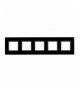 Ramka 4x Seria DANTE, BLACK GLASS 4509184