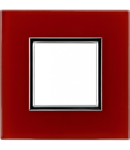 Ramka 1x Seria DANTE, RED GLASS 4510181