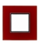 Ramka 1x Seria DANTE, RED GLASS 4510181