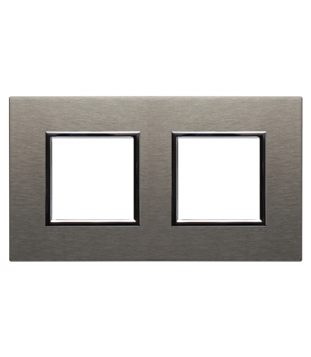 Ramka 2x Seria DANTE, INOX 4541282
