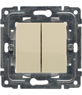 Zaślepka modułowa (2szt. 22,5mmx45mm) Seria DANTE, KREM 450380