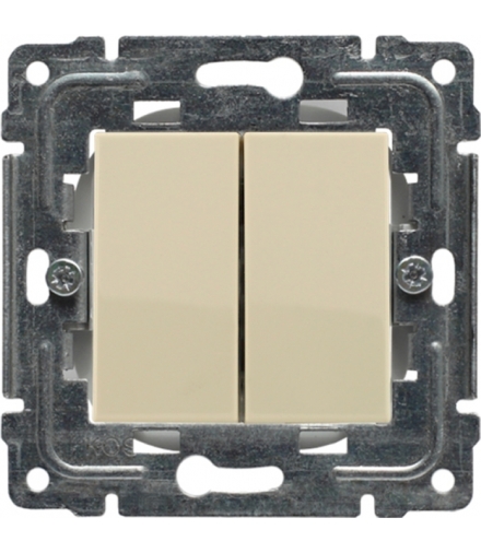 Zaślepka modułowa (2szt. 22,5mmx45mm) Seria DANTE, KREM 450380