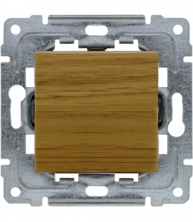 Przycisk światło / dzwonek, bez piktogramu, Seria DANTE, LIGHT OAK 452210