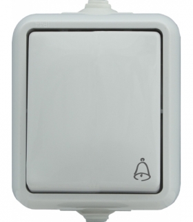 Przycisk dzwonek IP44 Seria HYDRO, BIAŁY 120404
