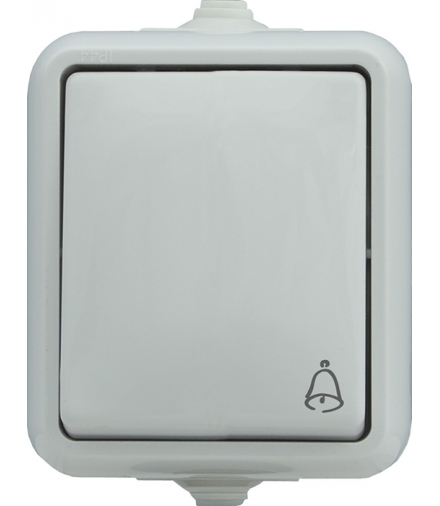 Przycisk dzwonek IP44 Seria HYDRO, BIAŁY 120404