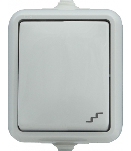 Łącznik schodowy IP44 Seria HYDRO, BIAŁY 120406