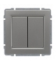 Zaślepka modułowa (2szt. 22,5mmx45mm) Seria KOS 66, ALUMINIUM 664080