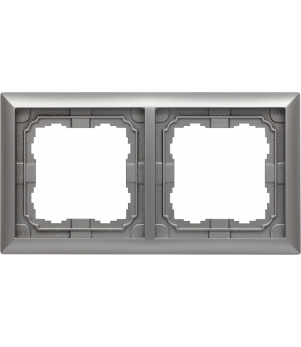Ramka 2x Seria KOS 66, ALUMINIUM 664082