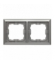 Ramka 2x Seria KOS 66, ALUMINIUM 664082