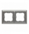 Ramka 2x Seria KOS 66, ALUMINIUM 664082