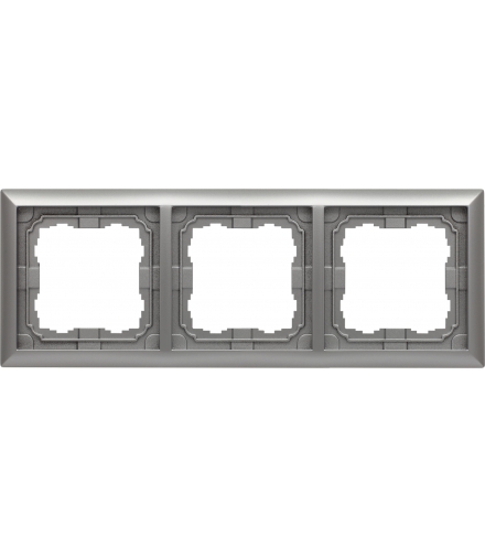 Ramka 3x Seria KOS 66, ALUMINIUM 664083