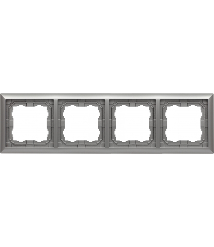 Ramka 4x Seria KOS 66, ALUMINIUM 664084