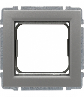 Uchwyt do instalacji modułów 45x45 z redukcją ramki Seria KOS 66, ALUMINIUM 664045