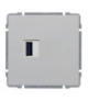 Ładowarka USB pojedyncza Seria KOS66, BIAŁY 660459